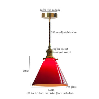 Celako™ Vitralea Pendant Light | Glass Bedroom Lighting