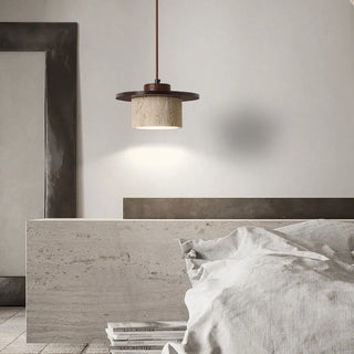 Celako™ Ishisabi Pendant Light | Yellow Travertine Kitchen Island Lighting