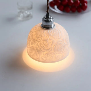 Celako™ Hanabira Pendant Light | White Ceramic Bedroom Lighting