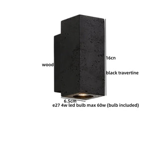 Celako™ Nerava Wall Light | Black Travertine Kitchen Island Lighting