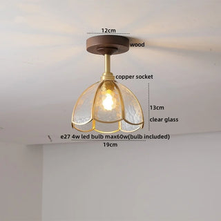 Celako™ Orbola Ceiling Light | Wood Glass Kitchen Island Lighting