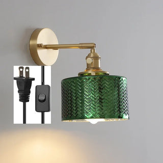 Celako™ Virida Wall Light | Copper Glass Bedroom Lighting