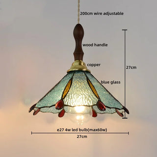Celako™ Coralia Pendant Light | Glass Stone Bedroom Lighting