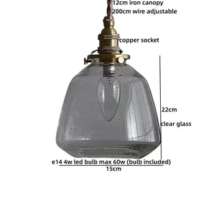 Celako™ Aurovia Pendant Light | Glass Bedroom Lighting