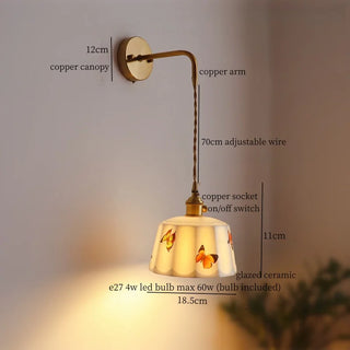 Celako™ Gresia Wall Light | Glazed Ceramic Kitchen Island Lighting