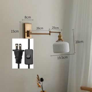 Celako™ Brillia Wall Light | Ceramic Bedroom Lighting