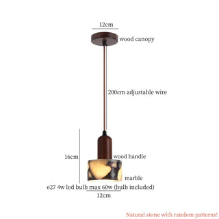 Celako™ Columna Pendant Light | Marble Kitchen Island Lighting