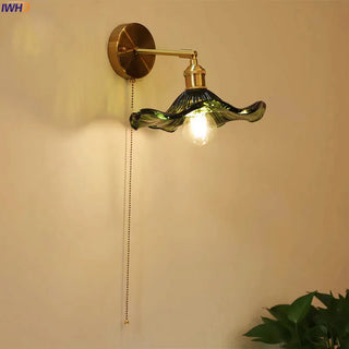 Celako™ Cuvera Wall Light | Copper & Glass Bedside Lighting