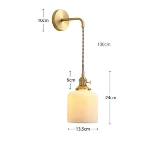 Celako™ Ceraqua Wall Light | Ceramic Bedroom Lighting