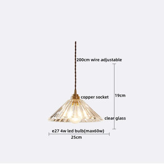 Celako™ Cuprova Pendant Light | Glass Copper Kitchen Island Lighting