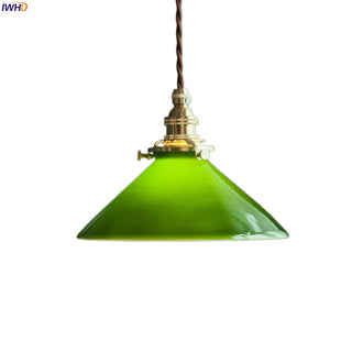 Celako™ Verdaline Pendant Light | Green Glass Kitchen Island Lighting