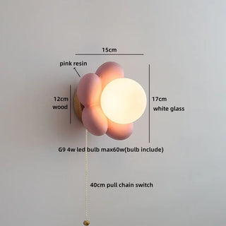 Celako™ Fioral Wall Light | Glass Bedroom Lighting