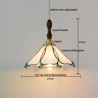 Celako™ Coralia Pendant Light | Glass Stone Bedroom Lighting