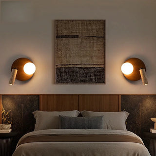 Celako™ Petralux Wall Light | Yellow Travertine Bedroom Lighting