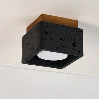 Celako™ Neraterra Ceiling Light | Black Travertine Bedroom Lighting