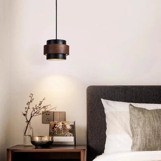 Celako™ Silvaterra Pendant Light | Black Travertine Bedroom Lighting