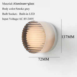 Celako™ Lumora Wall Light | Glass Bedroom Lighting