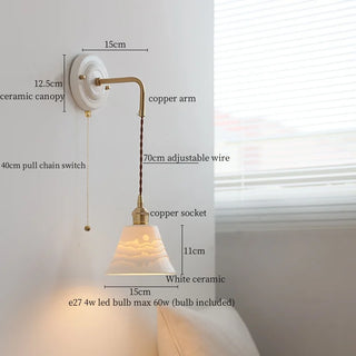 Celako™ Ceracu Wall Light | Copper Bedroom Lighting