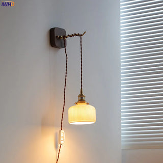 Celako™ Kumiko Wall Light | Ceramic Bedroom Lighting