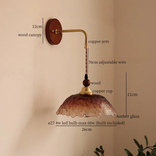 Celako™ Embero Wall Light | Glass Bedroom Lighting