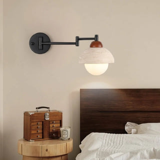 Celako™ Tivertine Wall Light | Yellow Travertine Living Room Lighting
