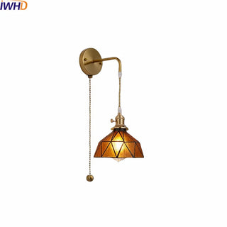 Celako™ Vitrale Wall Light | Copper Glass Dining Room Lighting