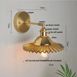 Celako™ Verada Wall Light | Copper Bedroom Lighting