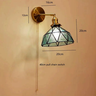 Celako™ Cuvera Wall Light | Copper & Glass Bedside Lighting