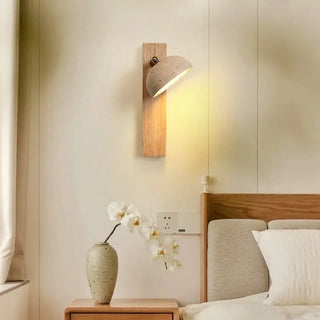 Celako™ Ishiki Wall Light | Yellow Travertine Living Room Lighting