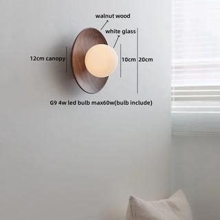 Celako™ Opalina Wall Light | Glass Bedroom Lighting