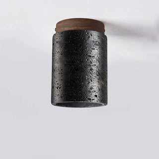 Celako™ Lapilla Ceiling Light | Black Travertine Living Room Lighting