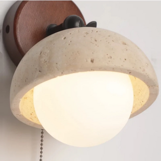 Celako™ Sabienne Wall Light | Yellow Travertine Living Room Lighting