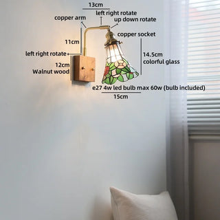 Celako™ Vitral Wall Light | Glass Entryway Lighting