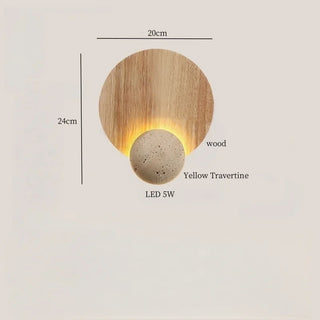 Celako™ Ochrena Wall Light | Yellow Travertine Kitchen Island Lighting