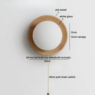 Celako™ Ashiro Wall Light | Glass Bedside Lighting