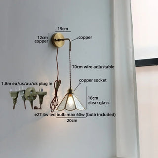 Celako™ Verdara Wall Light | Wood Bedside Lighting