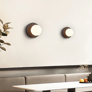 Celako™ Gravina Wall Light | Black Travertine Living Room Lighting