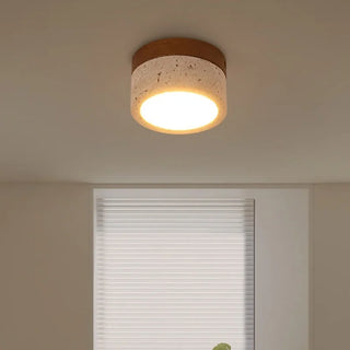 Celako™ Aurolith Ceiling Light | Yellow Travertine Kitchen Island Lighting