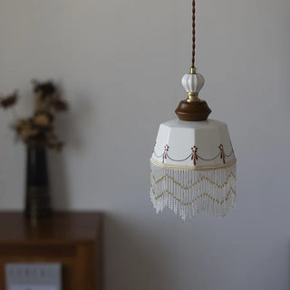 Celako™ Cereluna Pendant Light | Ceramic Mid Century Modern Bedroom Lighting