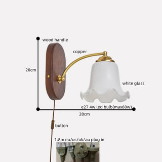 Celako™ Mokudo Wall Light | Copper Bedside Lighting