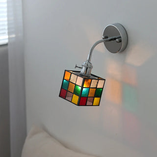 Celako™ Lucerne Wall Light | Stained Glass Bedside Lighting