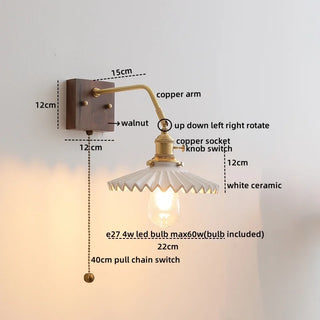Celako™ Auredo Wall Light | Copper Bedside Lighting