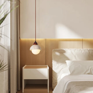 Celako™ Nuvora Pendant Light | Travertine Dining Room Lighting