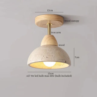 Celako™ Alluvia Ceiling Light | Yellow Travertine Kitchen Island Lighting