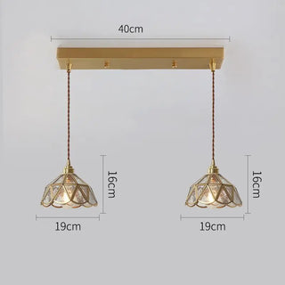 Celako™ Coppia Pendant Light | Polished Copper Dining Room Lighting