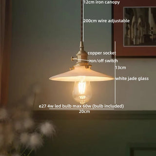 Celako™ Aurette Pendant Light | Glass Vintage Bedroom Lighting