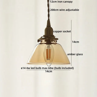 Celako™ Emberis Pendant Light | Glass Bedroom Lighting