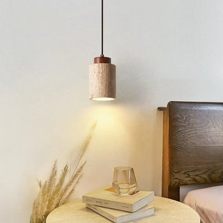 Celako™ Colonnade Pendant Light | Yellow Travertine Kitchen Island Lighting