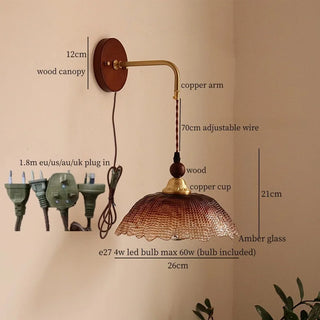 Celako™ Embero Wall Light | Glass Bedroom Lighting