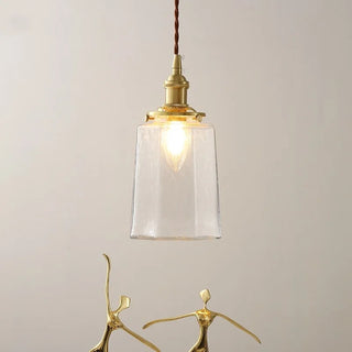 Celako™ Cupralux Pendant Light | Glass Copper Bedroom Lighting